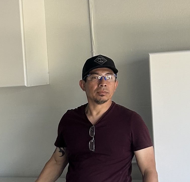 Jose Vasquez, owner of JV Home Repair, on the job